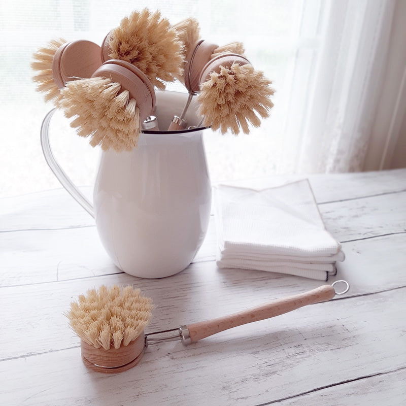 Wooden Dish Brush - Durable Replacement Head